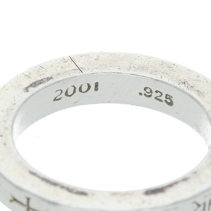 Chrome Hearts 3mm Spacer Fuck You Silver Ring Size US 6