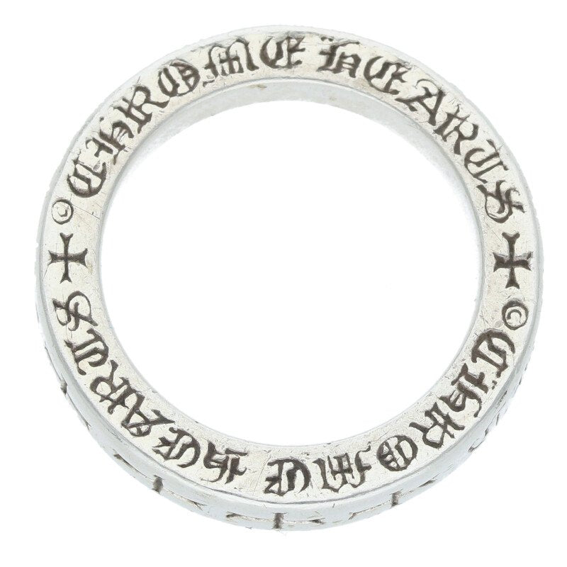 Chrome Hearts 3mm Spacer Fuck You Silver Ring Size US 6