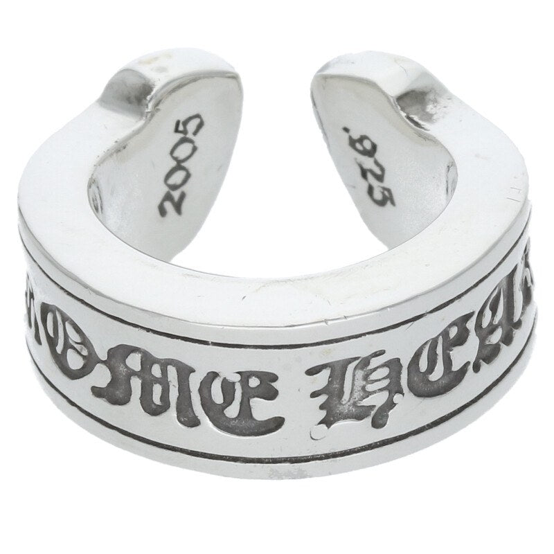 Chrome Hearts LG SCROLL LABEL Silver Ring Size JP 3.5