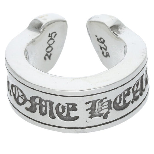 Chrome Hearts LG SCROLL LABEL Silver Ring Size US 3