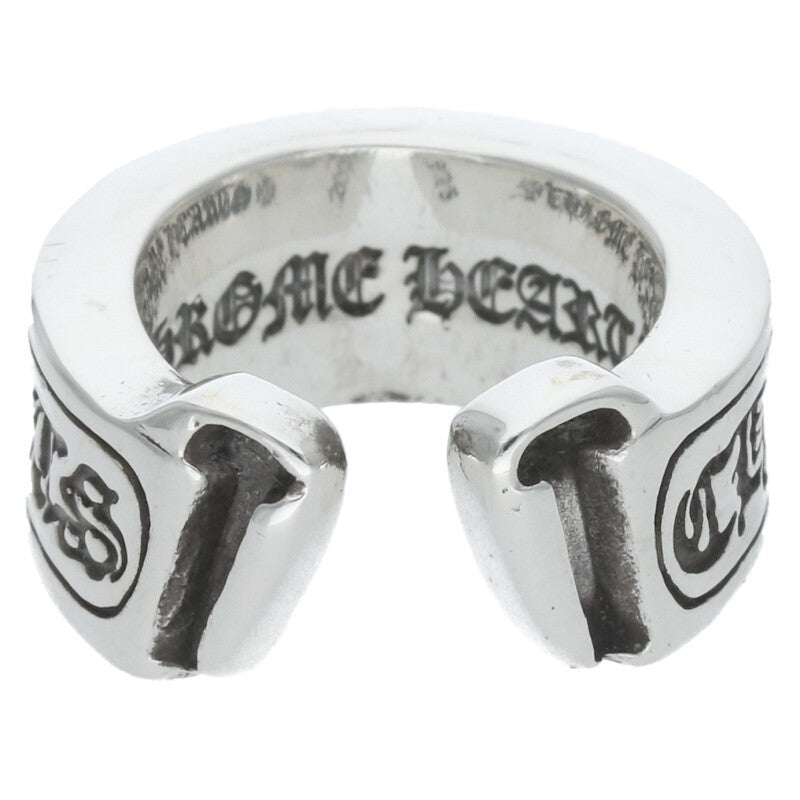 Chrome Hearts LG SCROLL LABEL Silver Ring Size JP 3.5
