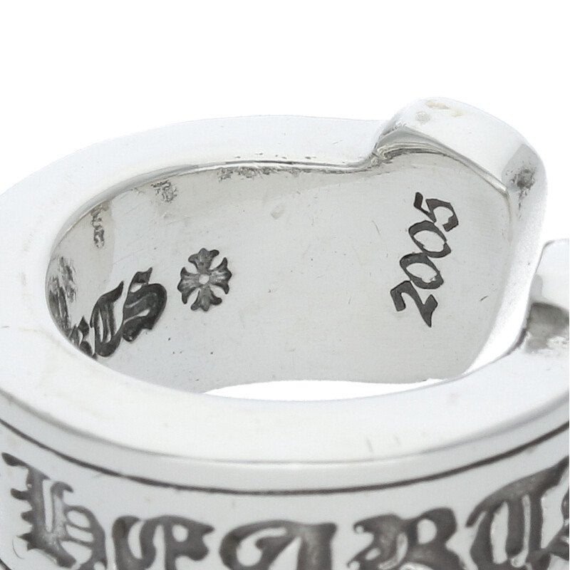 Chrome Hearts LG SCROLL LABEL Silver Ring Size JP 3.5
