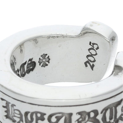 Chrome Hearts LG SCROLL LABEL Silver Ring Size JP 3.5