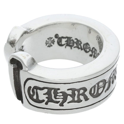 Chrome Hearts LG SCROLL LABEL Silver Ring Size JP 3.5