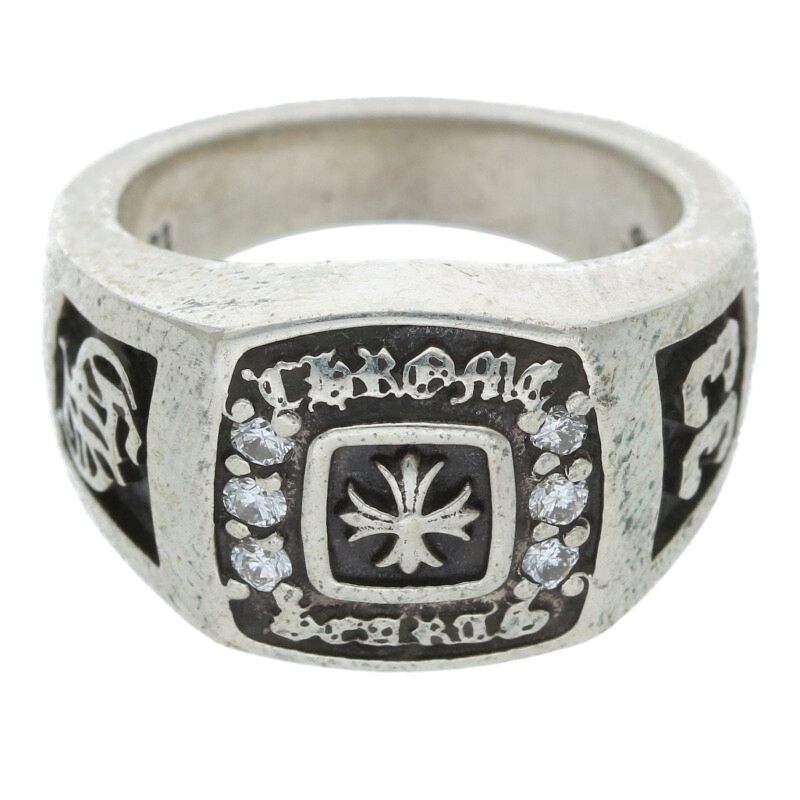 Chrome Hearts Small Champion Pave Diamond Ring Size ONE SIZE