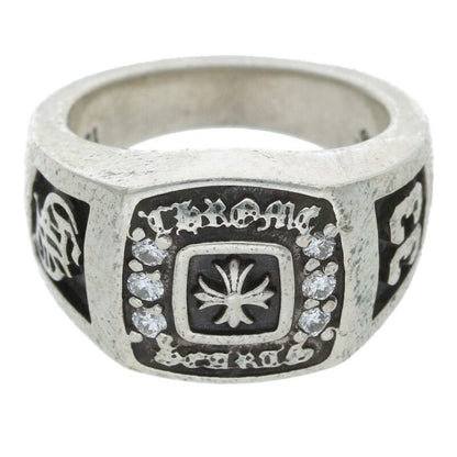 Chrome Hearts Small Champion Pave Diamond Ring Size ONE SIZE