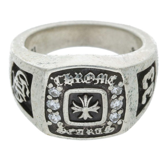 Chrome Hearts Small Champion Pave Diamond Ring Size ONE SIZE