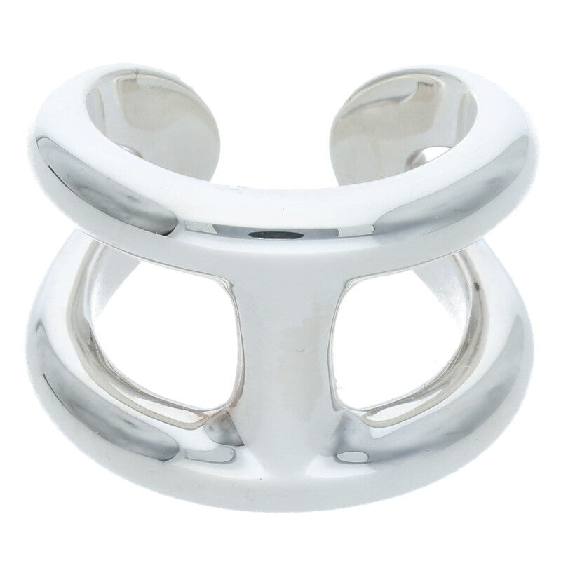 HERMES Osmose GM Sterling Silver Ring Size ONE SIZE