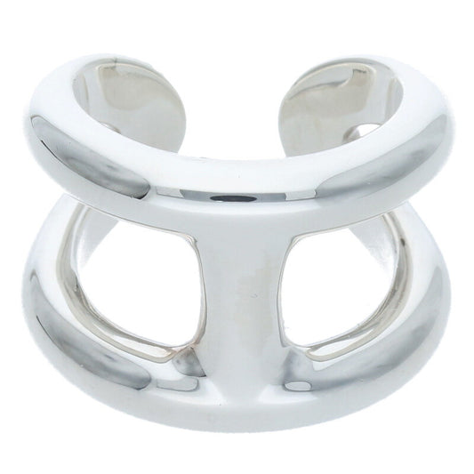 HERMES Osmose GM Sterling Silver Ring Size ONE SIZE