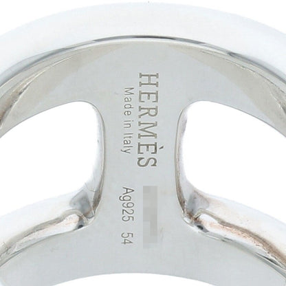 HERMES Osmose GM Sterling Silver Ring Size ONE SIZE