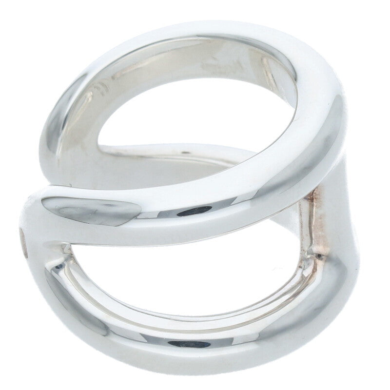 HERMES Osmose GM Sterling Silver Ring Size ONE SIZE