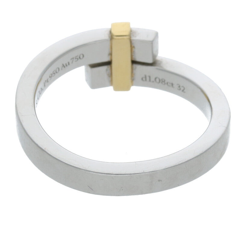 TIFFANY&Co. Edge Bypass YG Platinum Diamond Size ONE SIZE