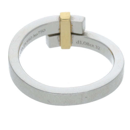 TIFFANY&Co. Edge Bypass YG Platinum Diamond Size ONE SIZE