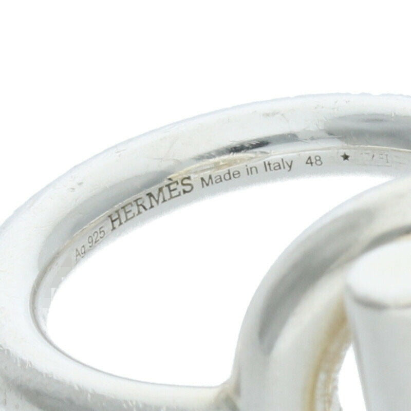 HERMES Echappée MM Croisette Sterling Silver Size ONE SIZE