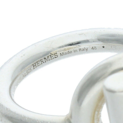 HERMES Echappée MM Croisette Sterling Silver Size ONE SIZE
