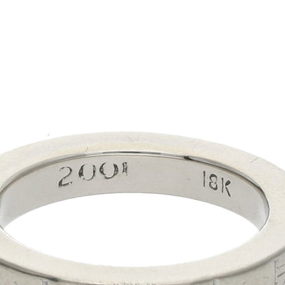 Chrome Hearts 18K 3mm Spacer White Gold Ring Size US 6