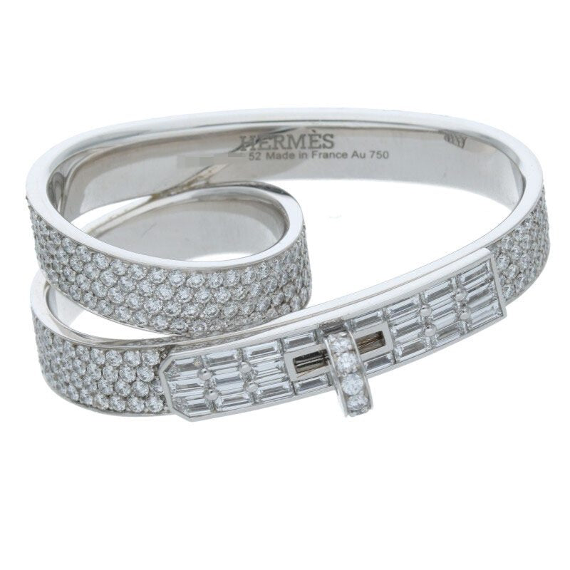 HERMES Kelly Gavroche Double 18K WG Diamond Size ONE SIZE