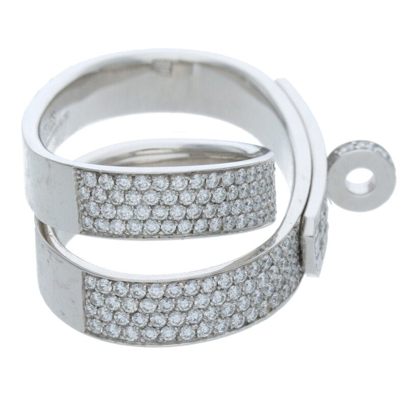 HERMES Kelly Gavroche Double 18K WG Diamond Size ONE SIZE