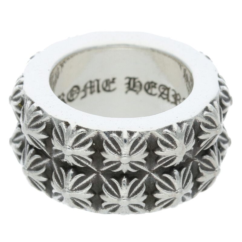 Chrome Hearts Pete Punk Double Row Silver Ring Size ONE SIZE
