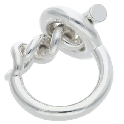HERMES Croisette Sterling Silver Ring Size ONE SIZE