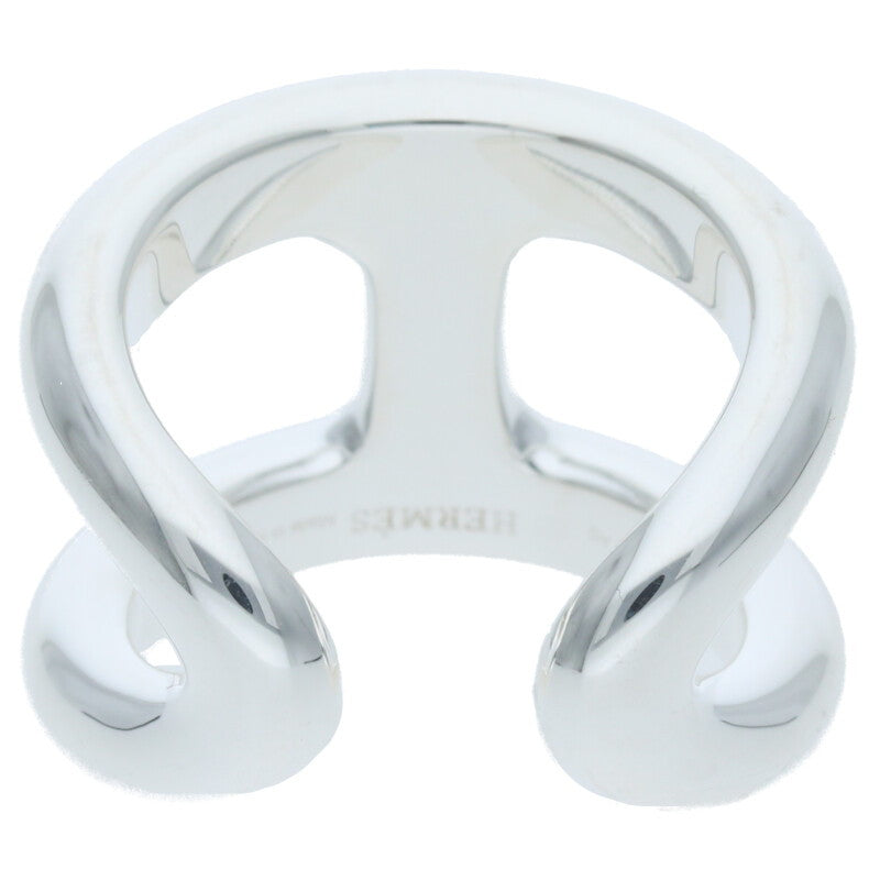 HERMES Osmose GM Sterling Silver Ring Size ONE SIZE