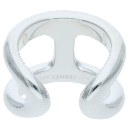 HERMES Osmose GM Sterling Silver Ring Size ONE SIZE