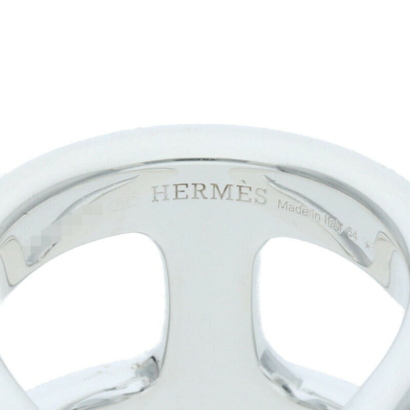 HERMES Osmose GM Sterling Silver Ring Size ONE SIZE