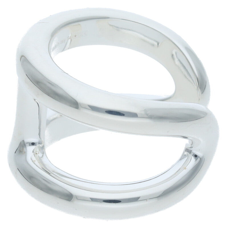 HERMES Osmose GM Sterling Silver Ring Size ONE SIZE