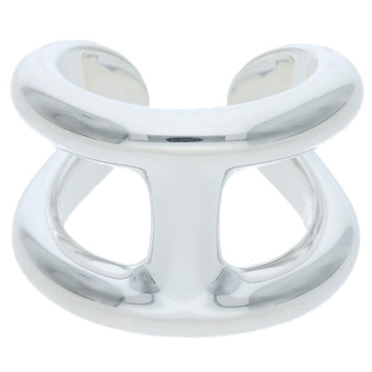 HERMES Osmose GM Silver Ring Size ONE SIZE