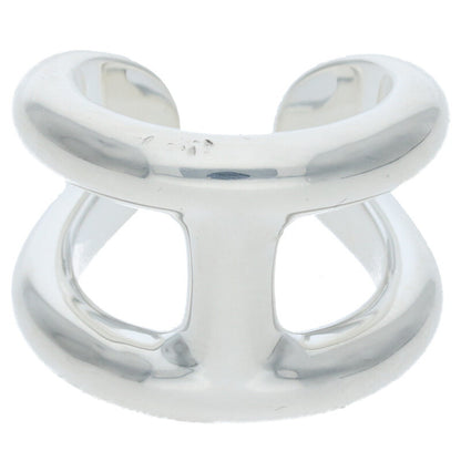 HERMES Osmose GM Silver Ring Size ONE SIZE