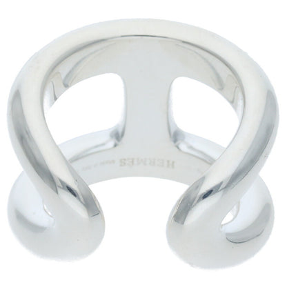 HERMES Osmose GM Silver Ring Size ONE SIZE