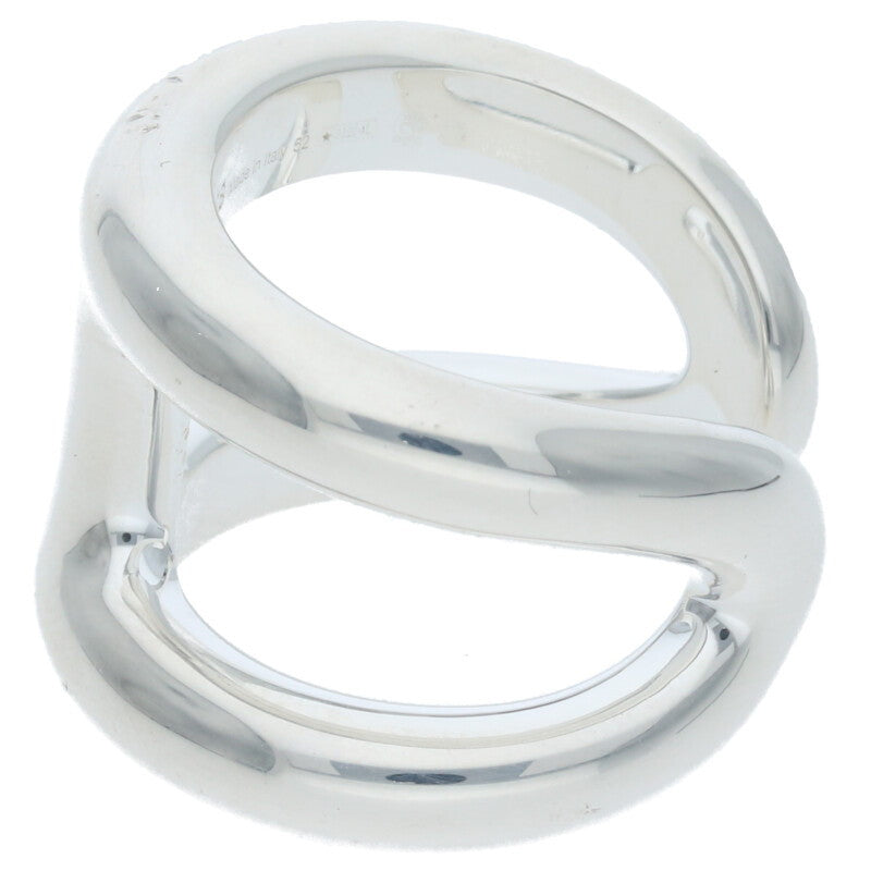 HERMES Osmose GM Silver Ring Size ONE SIZE