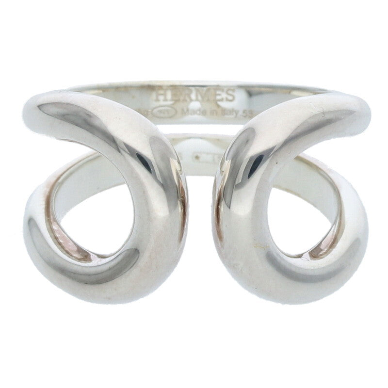 HERMES Lima PM Silver Ring Size ONE SIZE