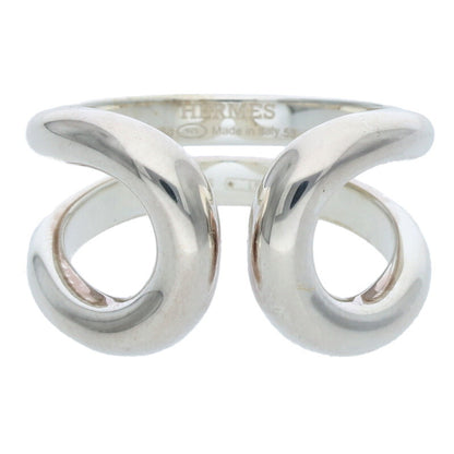 HERMES Lima PM Silver Ring Size ONE SIZE