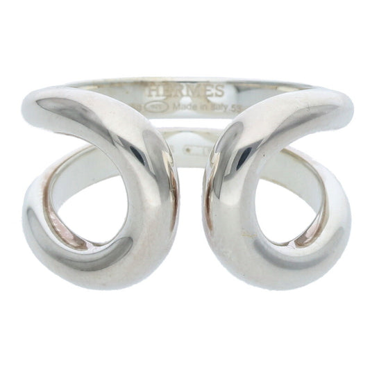 HERMES Lima PM Silver Ring Size ONE SIZE