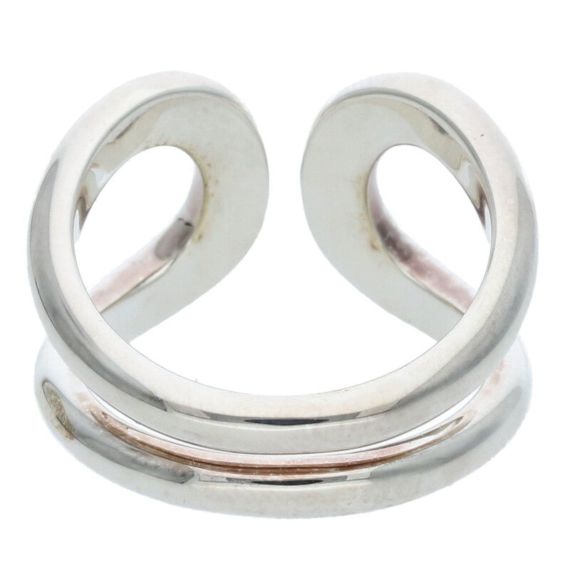 HERMES Lima PM Silver Ring Size ONE SIZE