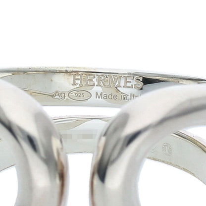 HERMES Lima PM Silver Ring Size ONE SIZE