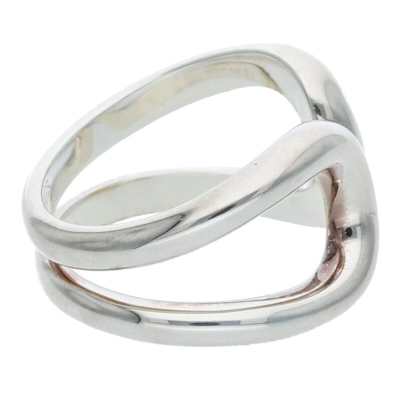 HERMES Lima PM Silver Ring Size ONE SIZE