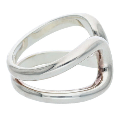 HERMES Lima PM Silver Ring Size ONE SIZE