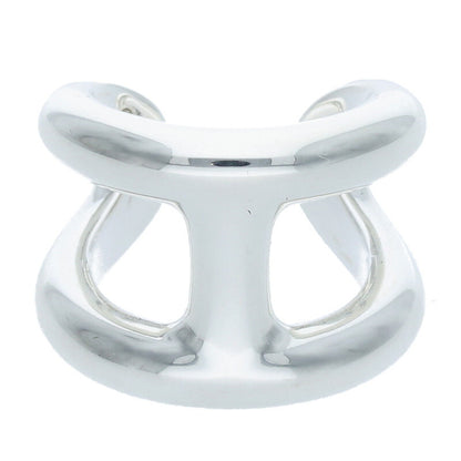 HERMES Osmose GM Silver Ring Size ONE SIZE