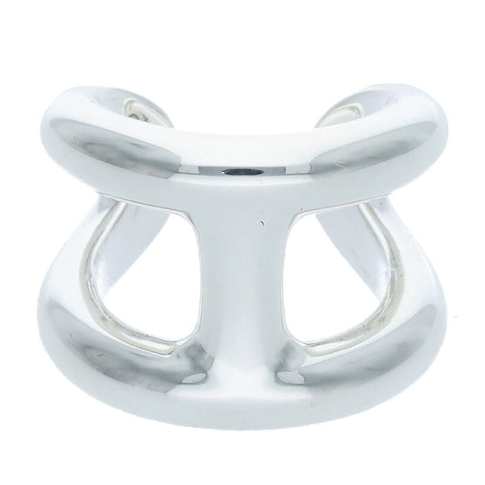 HERMES Osmose GM Silver Ring Size ONE SIZE