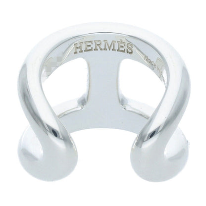HERMES Osmose GM Silver Ring Size ONE SIZE