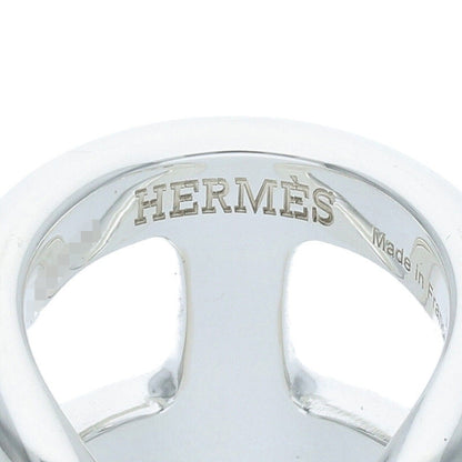 HERMES Osmose GM Silver Ring Size ONE SIZE