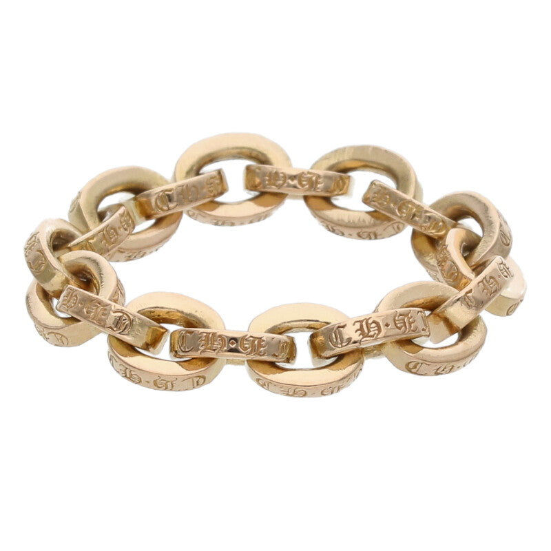 Chrome Hearts 22K Paper Chain Gold Ring Size US 6