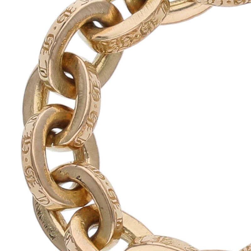 Chrome Hearts 22K Paper Chain Gold Ring Size US 6