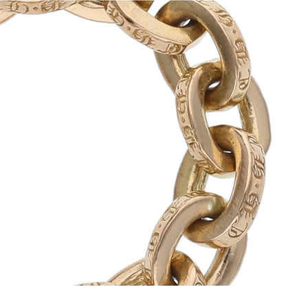 Chrome Hearts 22K Paper Chain Gold Ring Size US 6