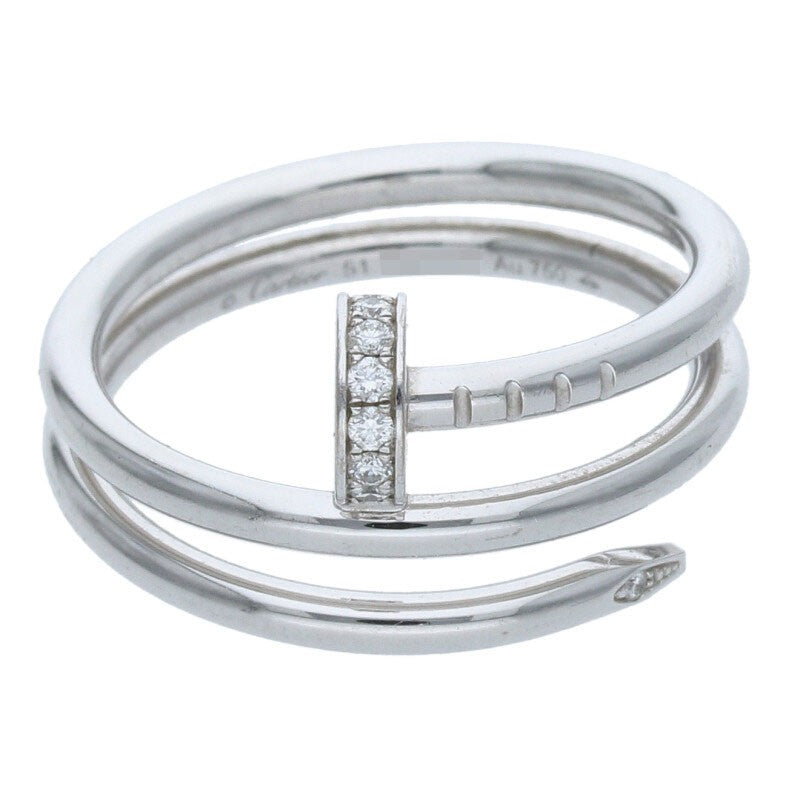 Cartier Juste Un Clou 18K WG Half Diamond Ring Size ONE SIZE