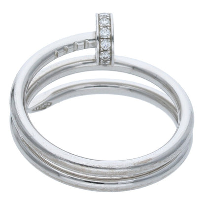 Cartier Juste Un Clou 18K WG Half Diamond Ring Size ONE SIZE