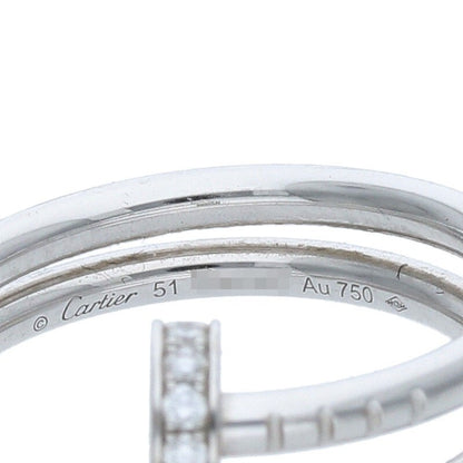 Cartier Juste Un Clou 18K WG Half Diamond Ring Size ONE SIZE