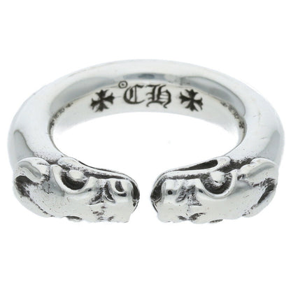 Chrome Hearts Double Dog Silver Ring Size US 4.5